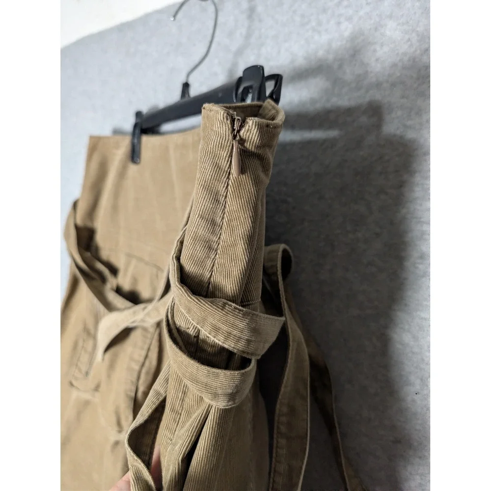 American Eagle Corduroy‎ Cargo Utility Skirt Womens 8 Side Zip Y2K Streetwear